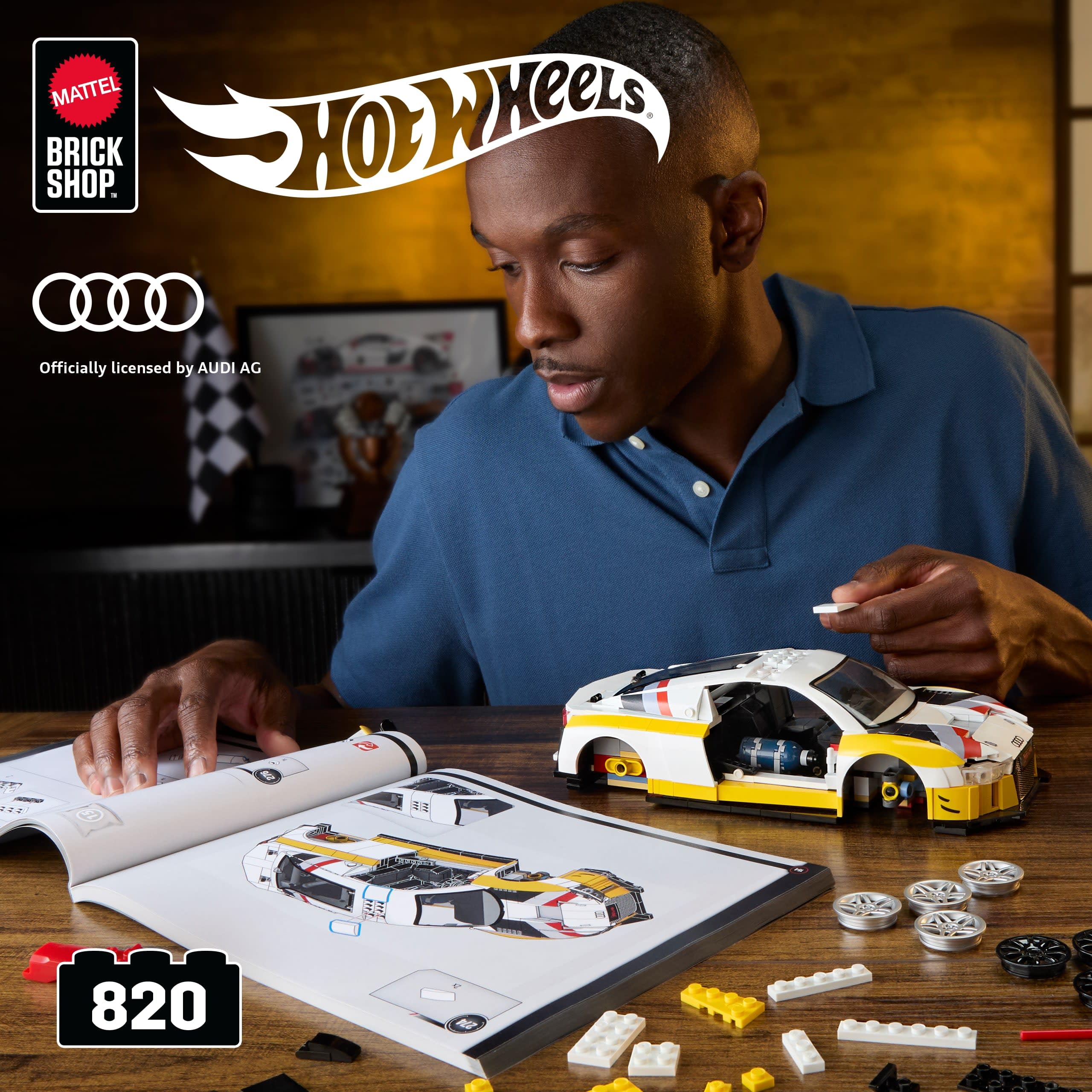 Mattel Brick Shop Hot Wheels Elite Series Building Set, '15 Audi